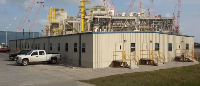permanent modular building Gulf Marine Fabricator, Office Building
