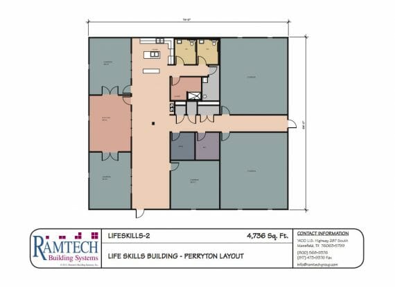 life skills building floor plan