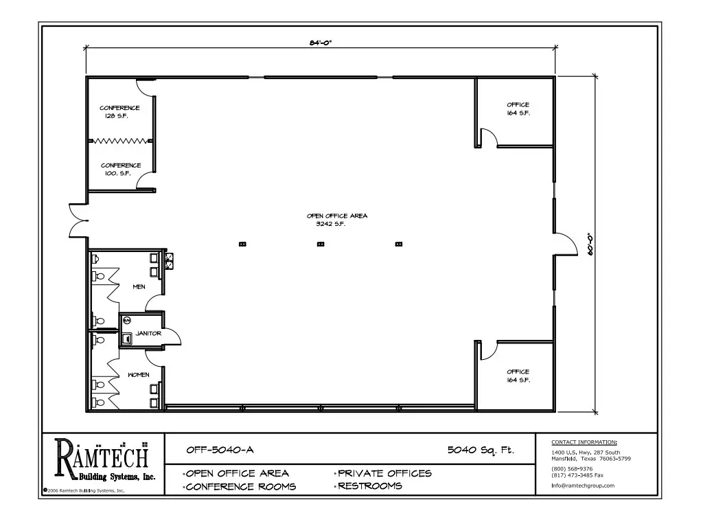 business office area, business conference room floor plan