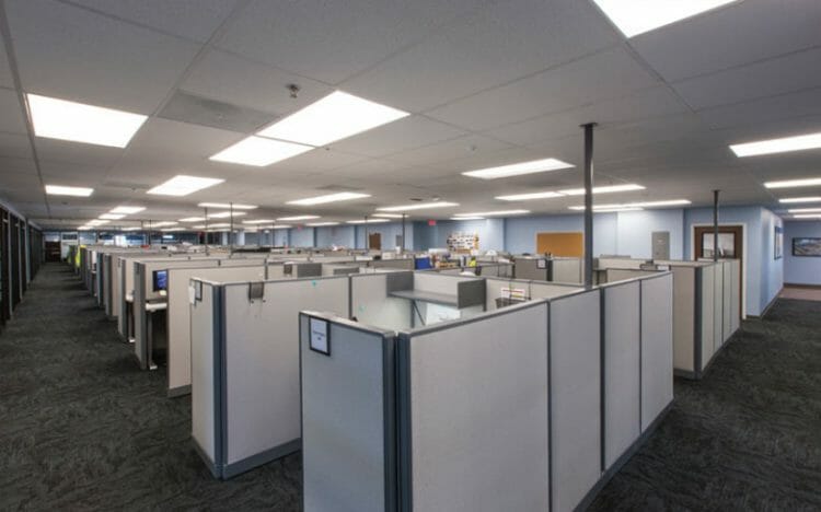 permanent modular building cameron LNG interior office
