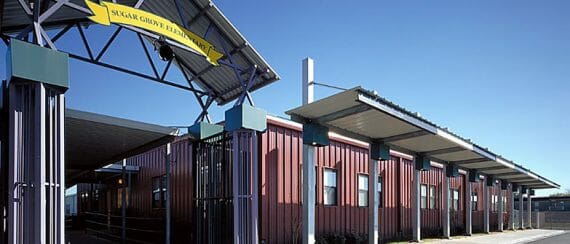 relocatable modular building HOUSTON ISD – CLASSROOM WING & CAFETERIA