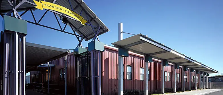 relocatable modular building HOUSTON ISD – CLASSROOM WING & CAFETERIA