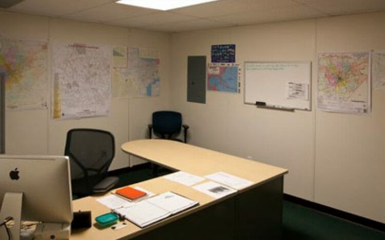 relocatable modular building San Antonio public works facility interior commercial modular building