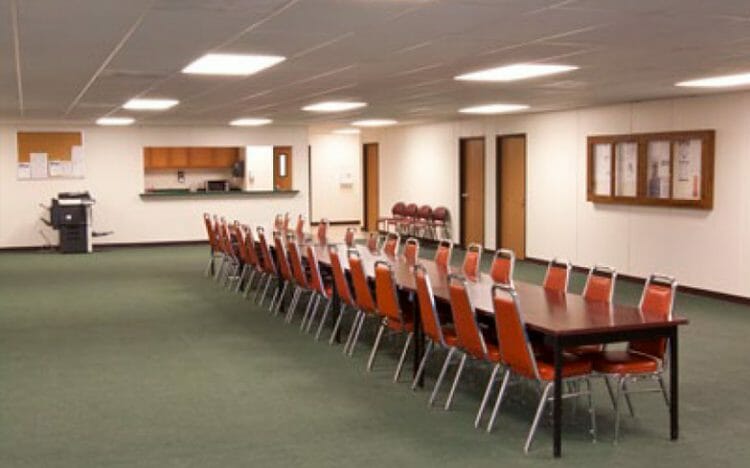relocatable modular building San Antonio public works facility interior commercial modular building