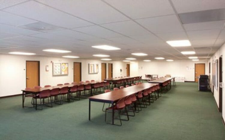 relocatable modular building San Antonio solid waste facility interior