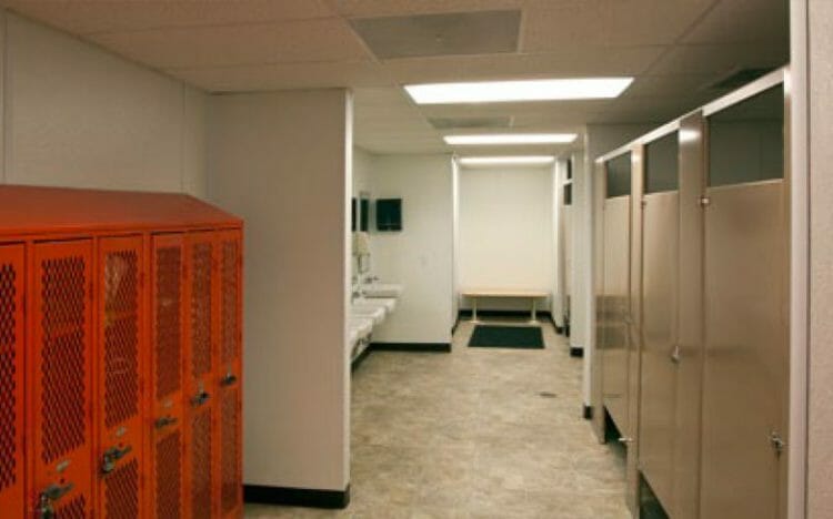 relocatable modular building San Antonio solid waste facility interior