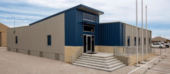 Exterior, Dominion Energy modular building