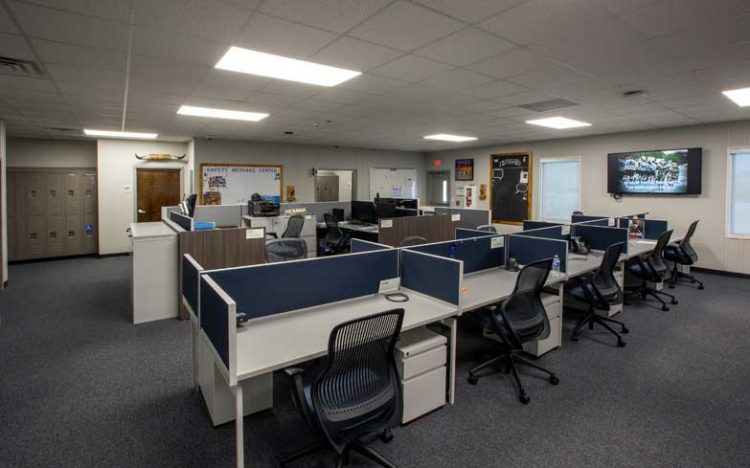 Interior, Dominion Energy modular building