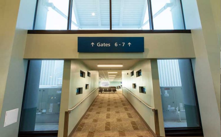 Northwest Florida Beaches Airport interior
